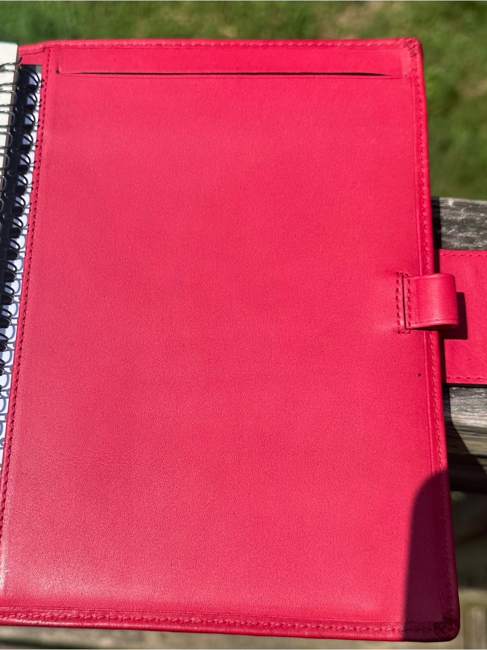 Coach Pink Leather Turnlock Planner - Picture 7 of 13